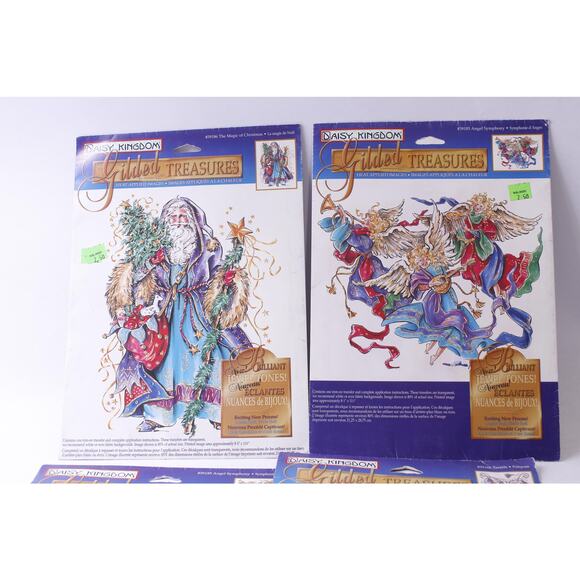 Daisy Kingdom, Gilded Treasures, Iron-On Transfers, Magic of Christmas, Angels - Picture 2 of 3